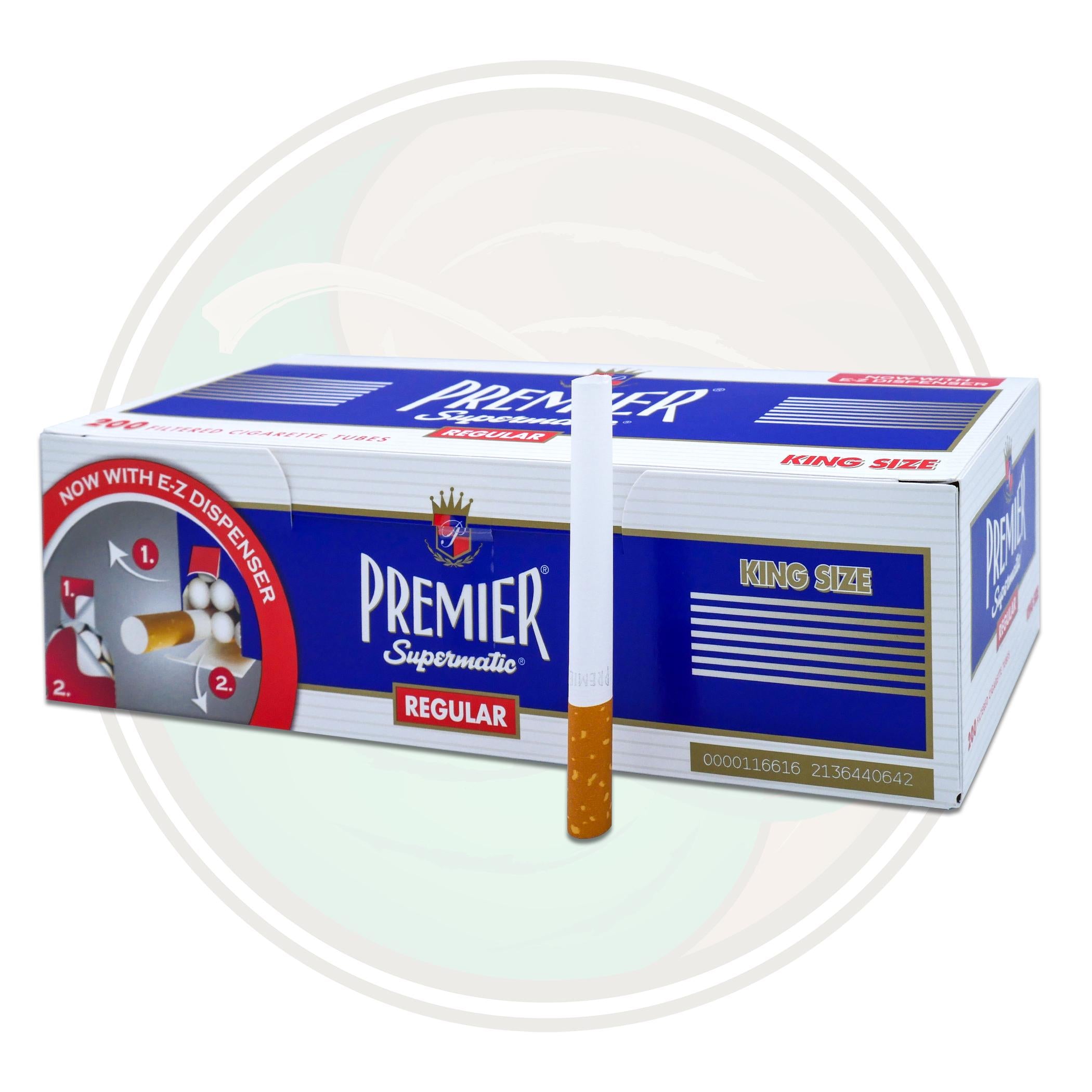 Premier (King Size) Blue – 200 Filtered Cigarette Tubes